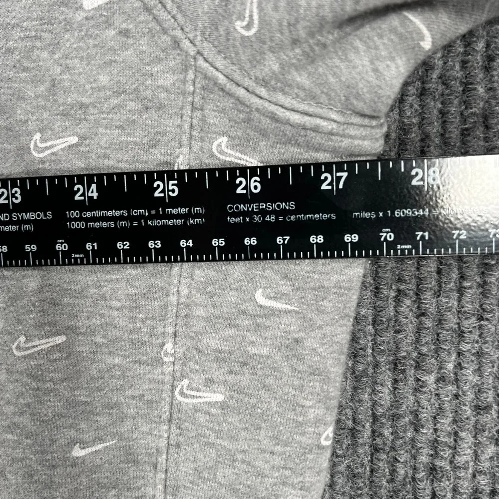 Nike‎ Hoodie Sweatshirt Mens 2XL XXL Gray Geometric Long Sleeve Casual Active